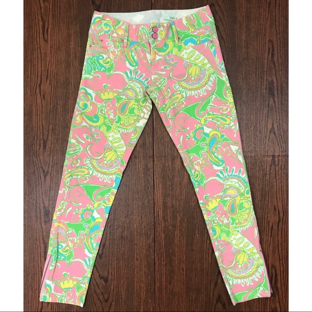 Lilly Pulitzer Worth Skinny Mini Zip In Chin Chin